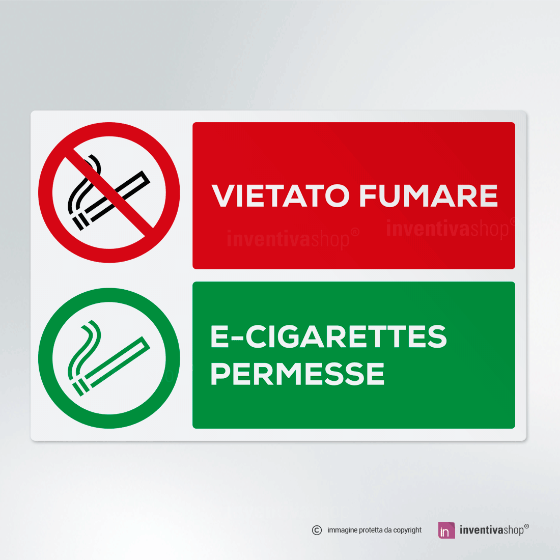 Cartello vietato fumare no smoking
