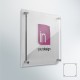 Targhe DualPlate quadrata: fondo plexiglass bianco