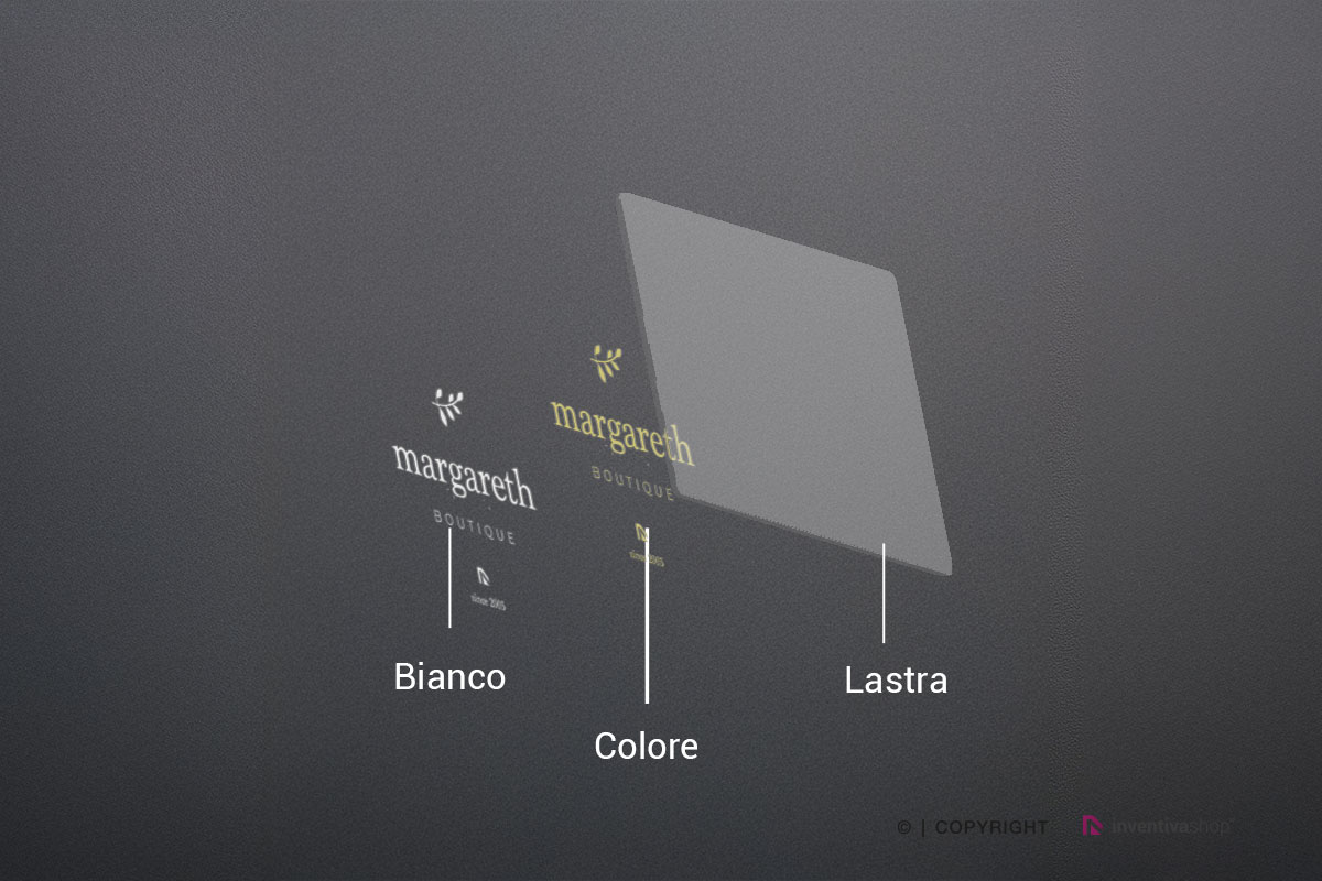 Inchiostro bianco e colore solo sui contenuti