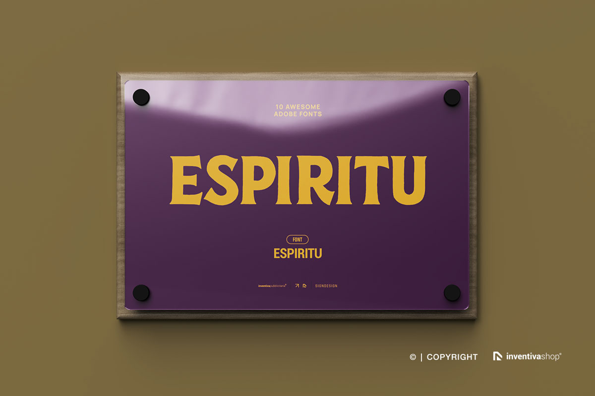 Font Espiritu su targa DualPlate Wood